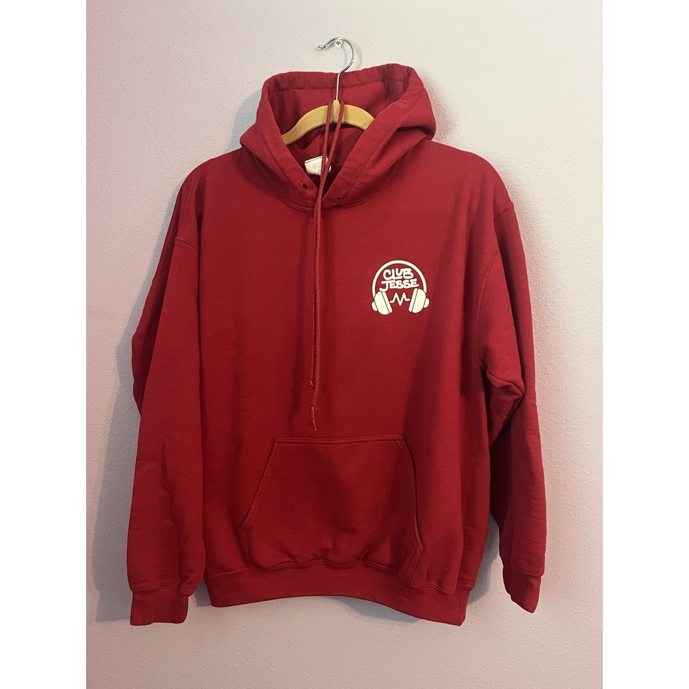 RARE Club Jessie Boutique Gym Merch Gildan's Unisex Red Hoodie Size Medium